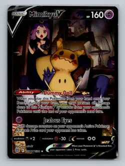 Pokemon SWSH09: Brilliant Stars Trainer Gallery #TG16/TG30 Mimikyu V - Image 1