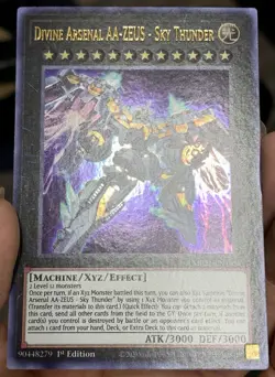 Yugioh Divine Arsenal AA-ZEUS Sky Thunder MP21-EN195 Ultra Rare 1st NM w/Track - Image 4