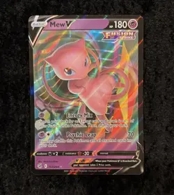Mew V 113/264 Swsh08: Fusion Strike Holo Pokemon TCG NM - Image 1