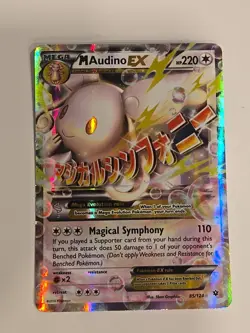 M Audino EX 85/124 Pokemon Fates Collide Holo Pokemon TCG Mega 2016 MP - Image 1