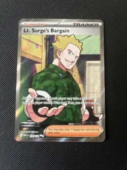 Lt. Surge's Bargain 170/132 Full Art Mega Evolution Pokemon TCG - Image 1