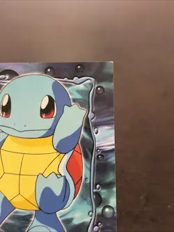 1999 Topps Pokemon SQUIRTLE 07 Stage 1 E7 of 12 - NON-HOLO Blue Label - Image 4