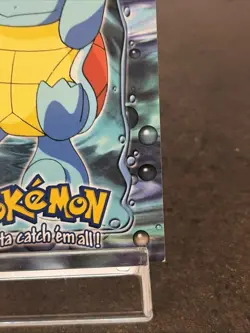 1999 Topps Pokemon SQUIRTLE 07 Stage 1 E7 of 12 - NON-HOLO Blue Label - Image 5