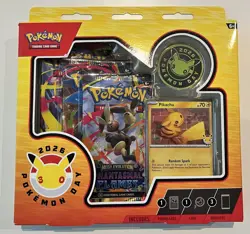 Pokemon TCG Pokemon Day 2026 Collection Box - Pikachu Promo Sealed New - Image 1