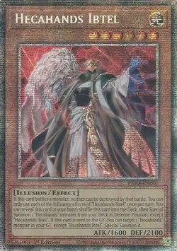 Yugioh! Hecahands Ibtel - PHRE-EN001 - Starlight Rare - 1st Edition Near Mint, E - Image 1
