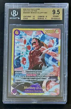BGS 9.5 One Piece EB02-061 SEC Monkey.D.Luffy - English - 25th Collection-Graded - Image 1