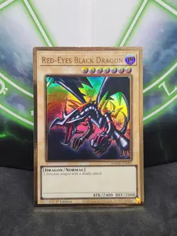 Yugioh Red-Eyes Black Dragon MAGO-EN003 Gold Rare 1st Edition NM - Image 1