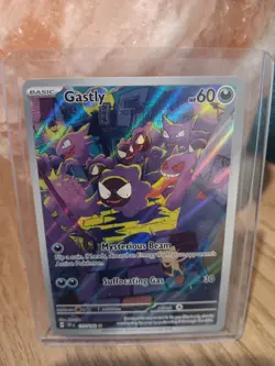 Pokemon Gastly SV05: Temporal Forces Illustration Rare Full Art Holo Card - Image 1
