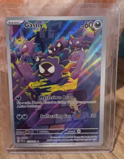 Pokemon Gastly SV05: Temporal Forces Illustration Rare Full Art Holo Card - Image 2