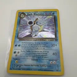 Pokemon Dark Blastoise 20/82 Team Rocket Regular Rare Stage 2 70 HP Card English - Image 1