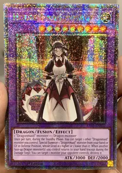 Yugioh House Dragonmaid RA03-EN037 Quarter Century Secret Rare 1st Ed NM w/Track - Image 1