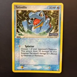 Totodile 78/115 Unseen Forces Reverse Holo Stamped Pokemon Card LP - Image 1
