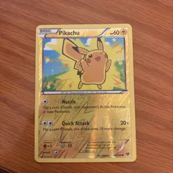 Pokemon Pikachu TCG XY Reverse Holo Card 42/146 Common - Image 1