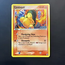 Cyndaquil 54/115 Unseen Forces Reverse Holo Stamped Pokemon Card LP - Image 1