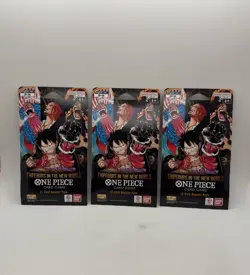 One Piece OP-09 Emperors In The New World 12-Card Sleeved Booster Pack Lot of 3 - Image 1