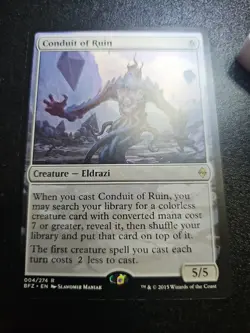 Conduit of Ruin Battle for Zendikar 004/274 Rare Colorless Eldrazi MTG Card - Image 1
