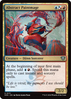 MTG Magic 1x Abstract Paintmage FOIL (M/NM) Secrets of Strixhaven - Image 1