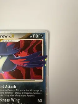 2007 Pokemon TCG Secret Wonders 132/132 Honchkrow Rare Holo LV.X Level Up 110HP - Image 3