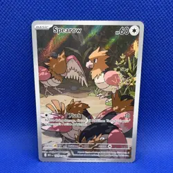 Pokemon Spearow 151/132 Me01 Mega Evolution Illustration Rare Full Art Holo 60 - Image 1