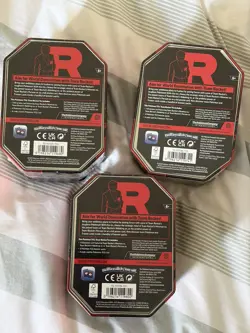 Pokemon TCG – Team Rocket Tins Full Set x 3 Tin Bundle – New & Factory Sealed - Image 2