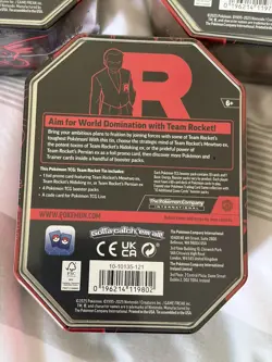 Pokemon TCG – Team Rocket Tins Full Set x 3 Tin Bundle – New & Factory Sealed - Image 5
