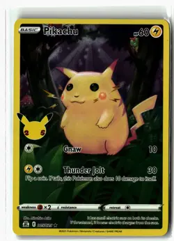 Pikachu ⭐ 005/025 Holo Rare Celebrations 2021 Pokemon NM - Image 1