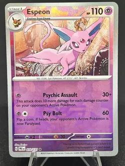 Espeon 033/131 Pokemon TCG Prismatic Evolutions Pokeball Reverse Holo - Image 1