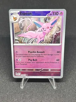 Espeon 033/131 Pokemon TCG Prismatic Evolutions Pokeball Reverse Holo - Image 3