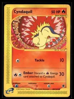 Pokemon TCG Expedition #105/165 Cyndaquil (105) - Image 1