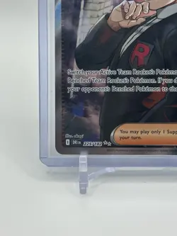 Pokemon Team Rocket's Giovanni Ultra Rare Full Art Holo 225/182 Sv10 Trainer - Image 3