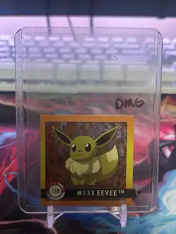 Eevee #133 Pokemon 1999 Artbox Sticker DMG - Image 1