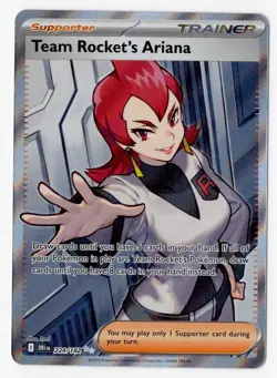 Pokemon TCG Team Rocket's Ariana Ultra Rare - Destined Rivals 224/182 NM - Image 1