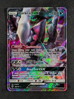 2017 Pokemon DARKRAI GX #88/147 Burning Shadows Holo Ultra Rare English (A) - Image 1