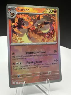 Pokemon TCG Flareon Master Ball Pattern 013/131 SV: Prismatic Evolutions - Image 1