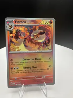 Pokemon TCG Flareon Master Ball Pattern 013/131 SV: Prismatic Evolutions - Image 3