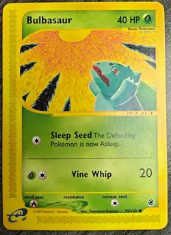 Bulbasaur 095/165 Expedition eReader Vintage Pokemon TCG - MP - Image 1