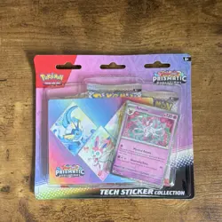 Pokemon TCG Prismatic Evolutions Tech Sticker Pack Sylveon Vaporeon 2025 - Image 2