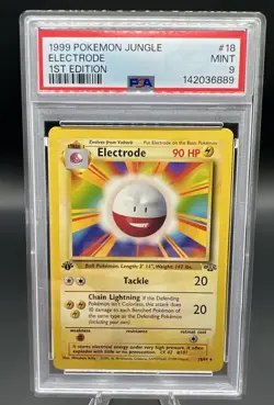 1999 Pokemon Jungle 1st Edition Electrode #18/64 PSA 9 MINT - Image 1