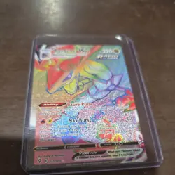 Rayquaza VMAX 217/203 Pokemon TCG Evolving Skies Secret Rare Rainbow - Image 3