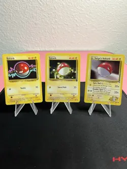 Lt. Surge's Voltorb 084/132 Pokemon Gym Heroes + Voltorb 67/102 & Voltorb 69/82 - Image 1