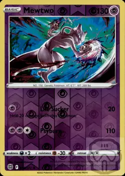 Mewtwo 056/172 R Brilliant Stars Pokemon Reverse Holo NM/M - Image 3