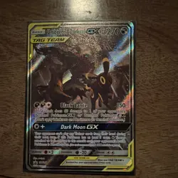 Pokemon Umbreon & Darkrai GX SM241 TAG TEAM Black Star Promo Holo Sun & Moon - Image 1