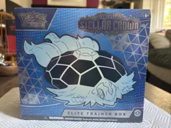 Pokemon TCG Stellar Crown ETB Scarlet and Violet Elite Trainer Box New Sealed - Image 1