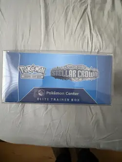 Pokemon TCG Stellar Crown Pokemon Center Elite Trainer Box New (Small Nick) - Image 2