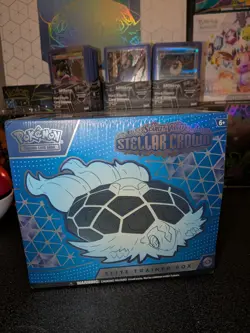 Pokemon TCG Scarlet & Violet Stellar Crown ETB Elite Trainer Box Sealed New - Image 1