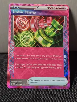 Pokemon Card Unfair Stamp 165/167 Ace Spec Twilight Masquerade Near Mint - Image 1