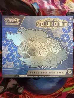 Pokemon TCG Scarlet & Violet Stellar Crown ETB Elite Trainer Box Sealed New - Image 1