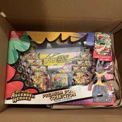 2 Pokemon Ascended Heroes Premium Poster Collection Box Mega Gardevoir + Lucario - Image 1