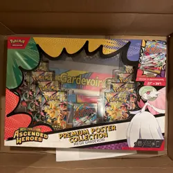 2 Pokemon Ascended Heroes Premium Poster Collection Box Mega Gardevoir + Lucario - Image 3