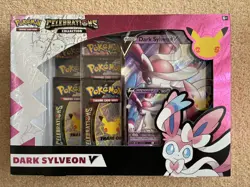 Pokemon TCG Celebrations Collection 25th Anniversary V Box Dark Sylveon V - Image 1